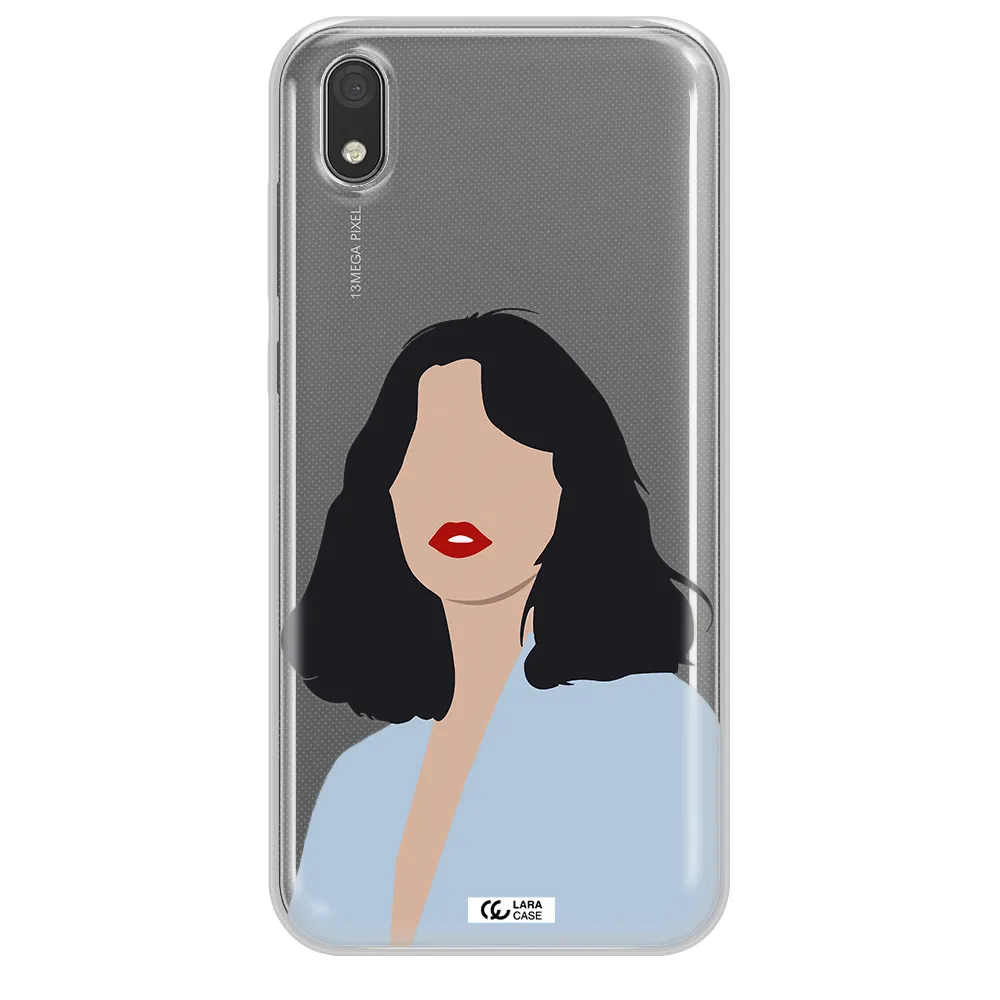 Minimalist Girl Portrait Huawei Y5 2019 Clear TPU Case
