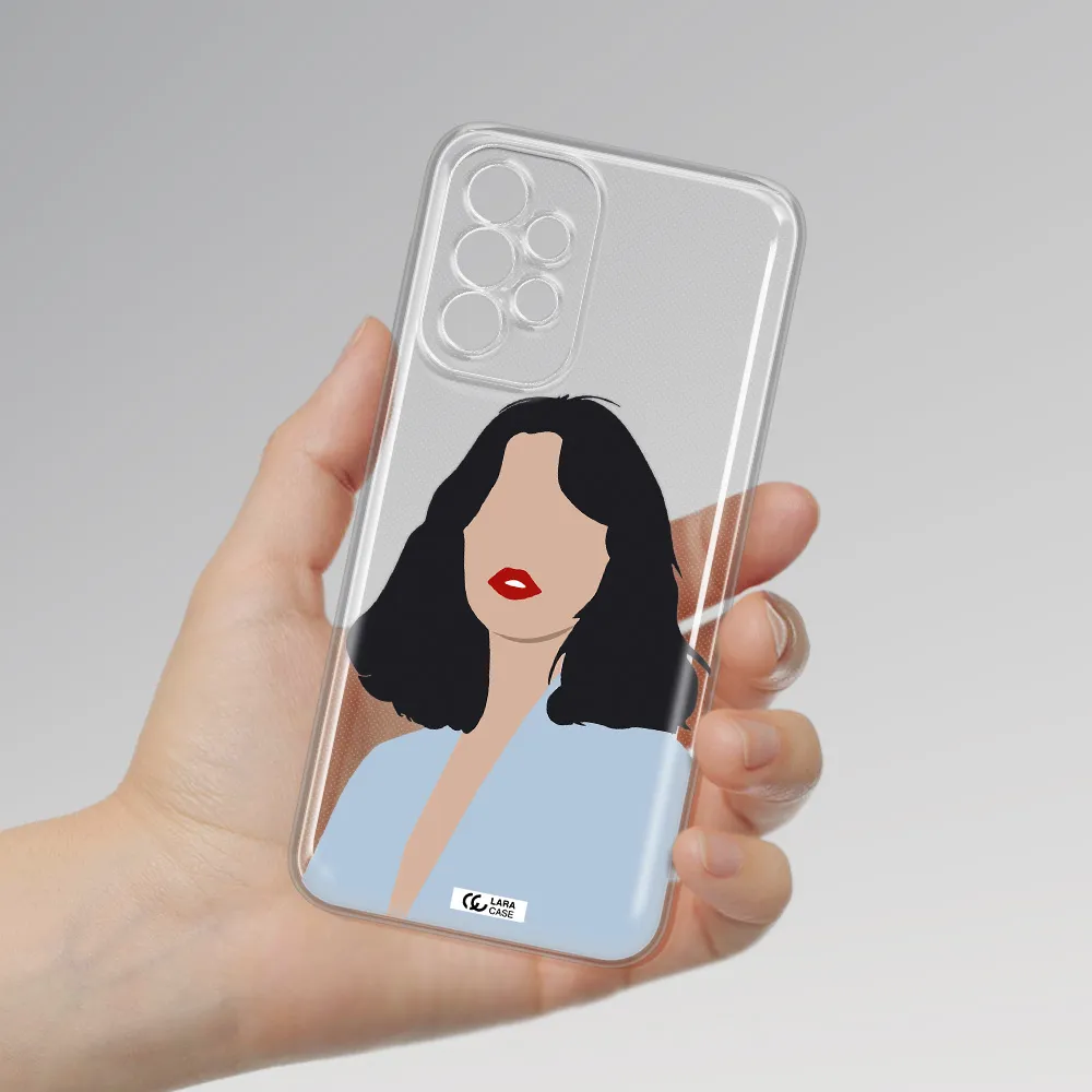 Minimalist Girl Portrait Samsung A23 5G Clear Tpu Case