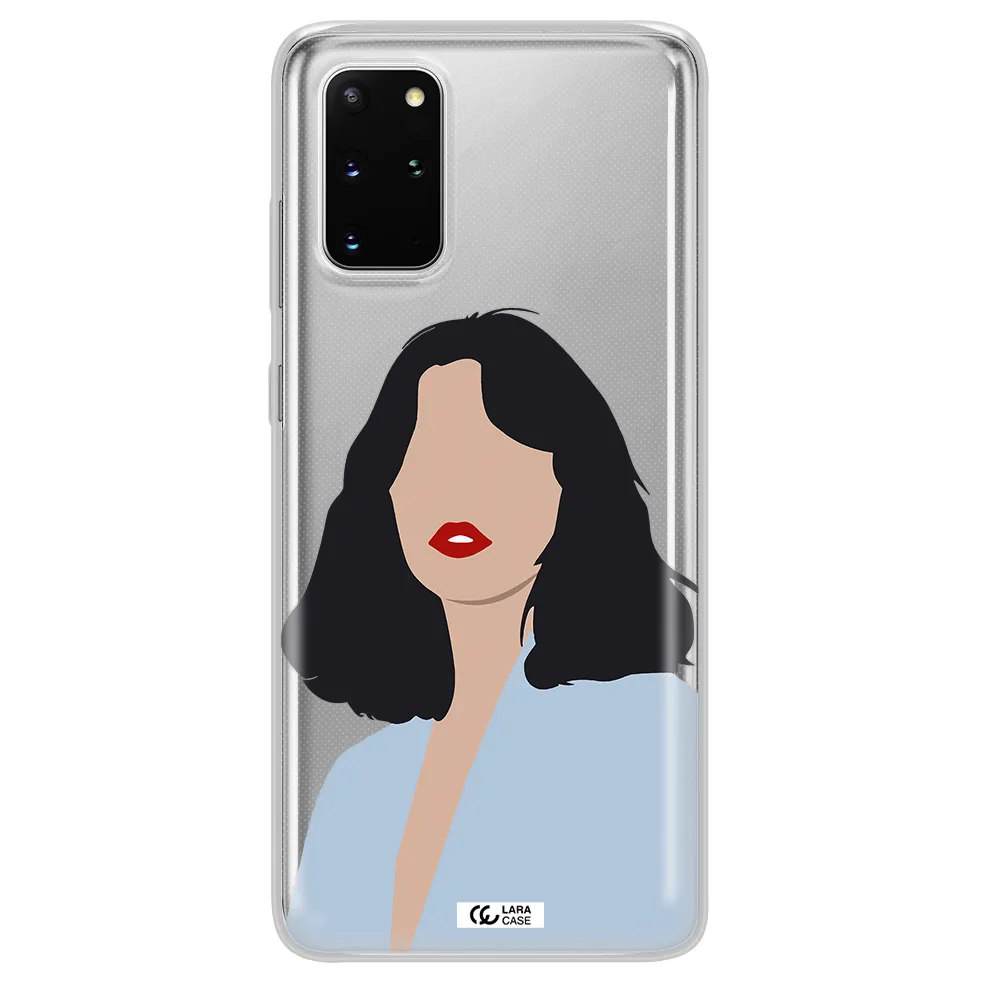 Minimalist Girl Portrait Samsung S 20 Plus Clear TPU Case