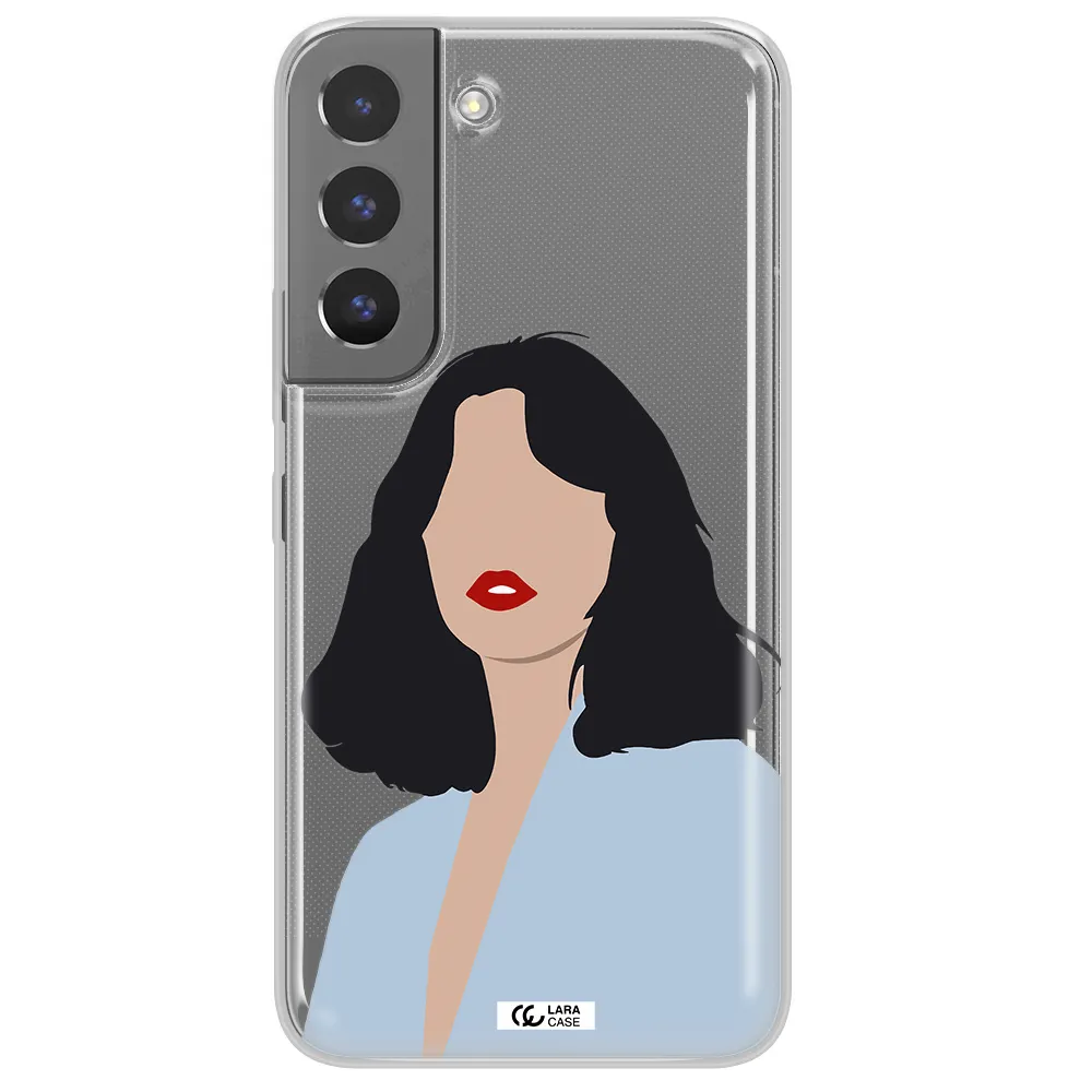 Minimalist Girl Portrait Samsung S 22 Clear TPU Case