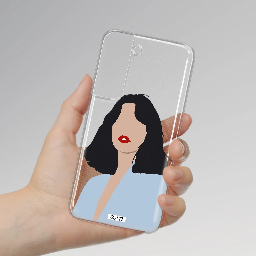 Minimalist Girl Portrait Samsung S 22 Clear TPU Case