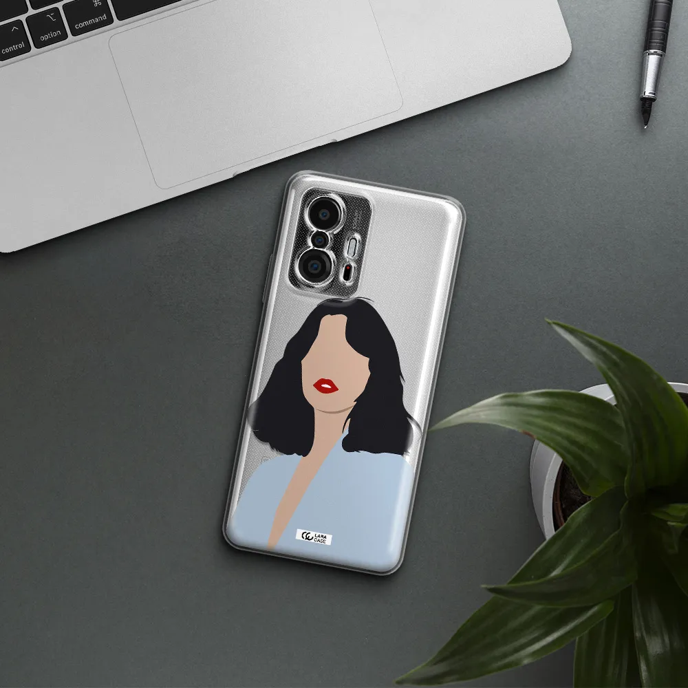Minimalist Girl Portrait Xiaomi 11T Clear Tpu Case