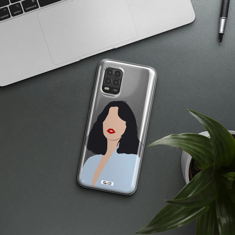 Minimalist Girl Portrait Xiaomi Mi 10 Lite Clear TPU Case