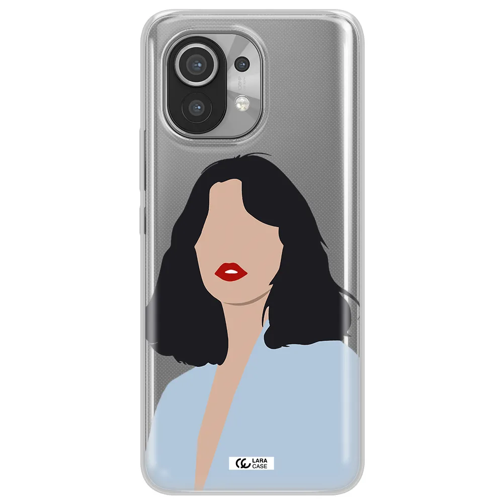 Minimalist Girl Portrait Xiaomi Mi 11 Clear TPU Case