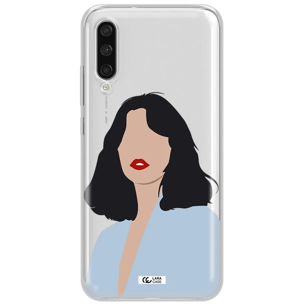 Minimalist Girl Portrait Xiaomi Mi A3 Clear Tpu Case