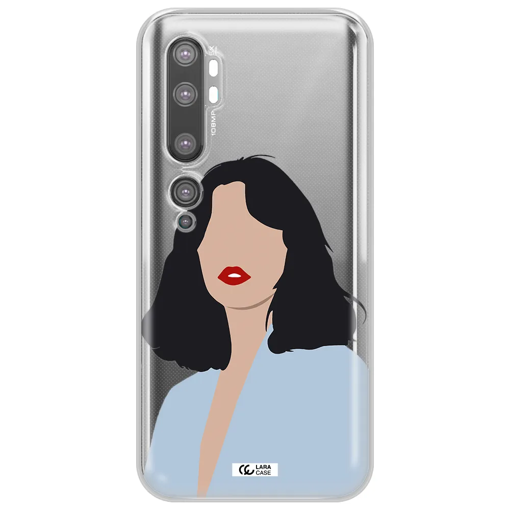 Minimalist Girl Portrait Xiaomi Mi Note 10 Clear TPU Case