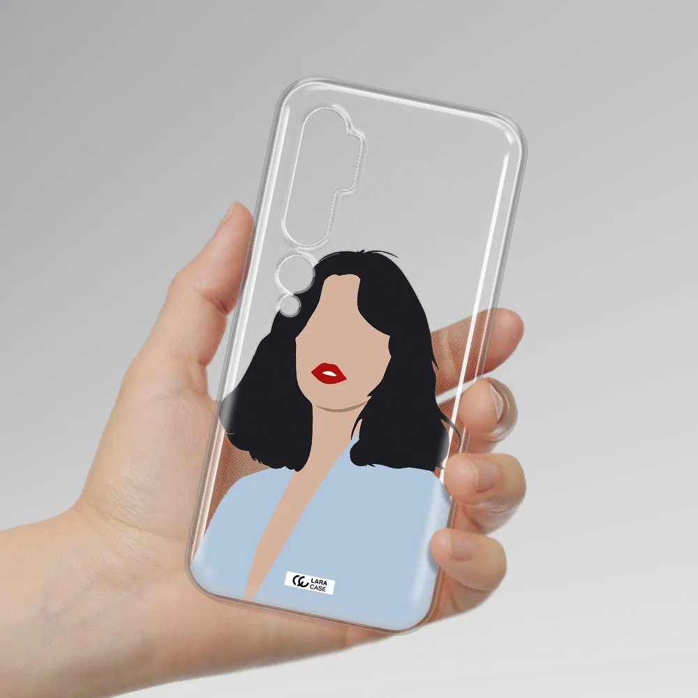 Minimalist Girl Portrait Xiaomi Mi Note 10 Clear TPU Case