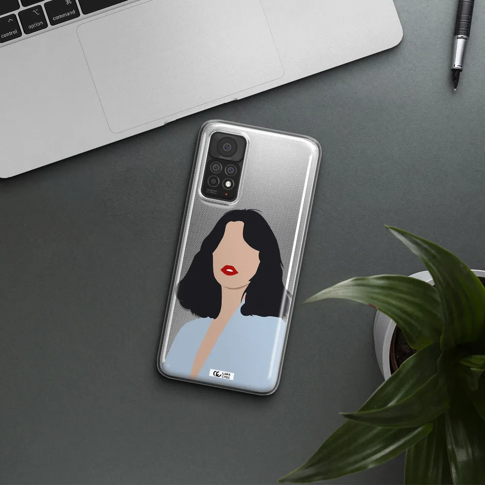 Minimalist Girl Portrait Xiaomi Note 11 Pro Clear TPU Case