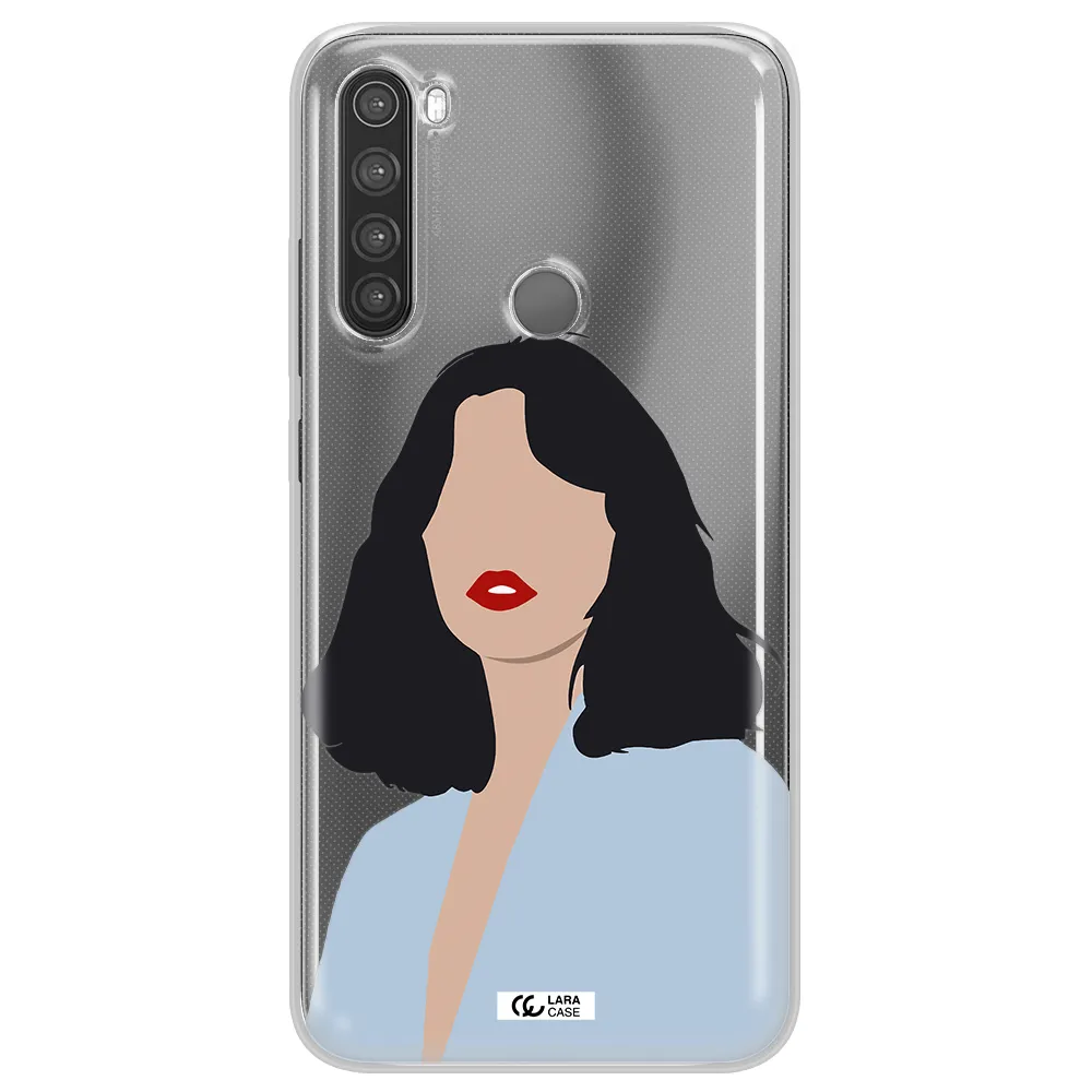 Minimalist Girl Portrait Xiaomi Note 8 Clear TPU Case