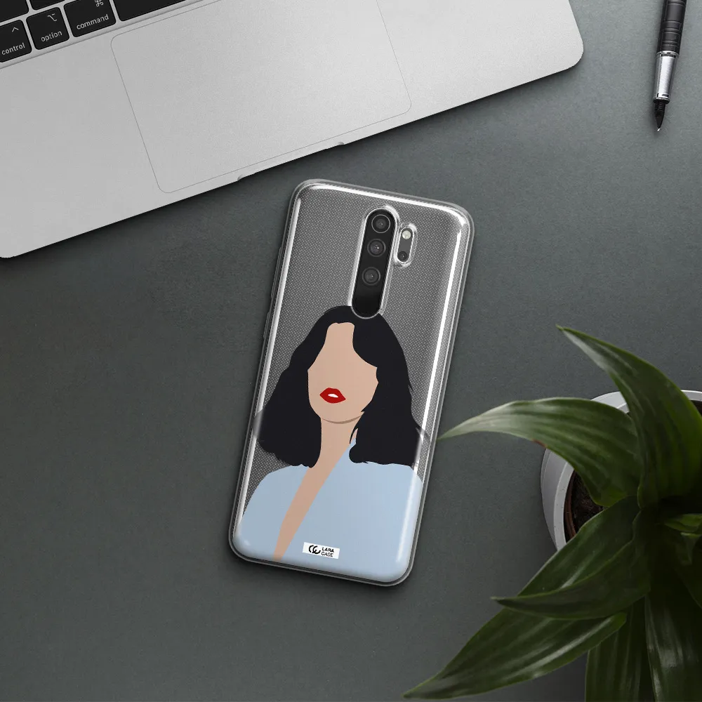 Minimalist Girl Portrait Xiaomi Note 8 Pro Clear TPU Case