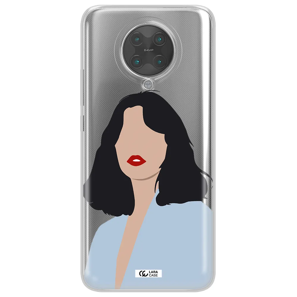 Minimalist Girl Portrait Xiaomi Poco F2 Pro Clear TPU Case
