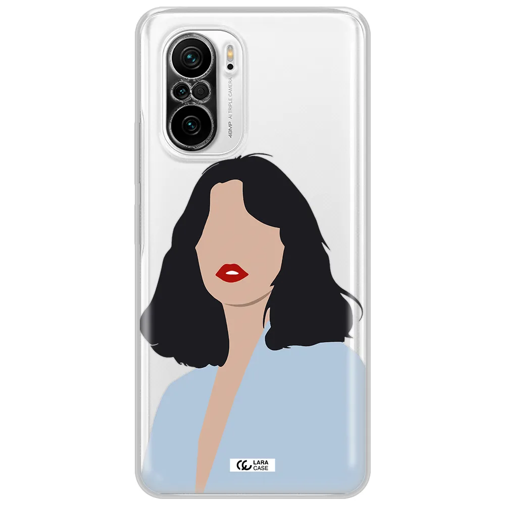 Minimalist Girl Portrait Xiaomi Poco F3 Clear Tpu Case