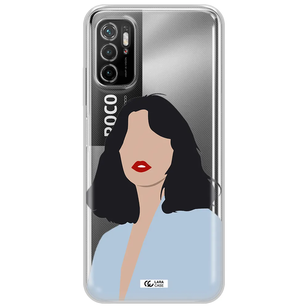 Minimalist Girl Portrait Xiaomi Poco M3 Pro Clear Tpu Case