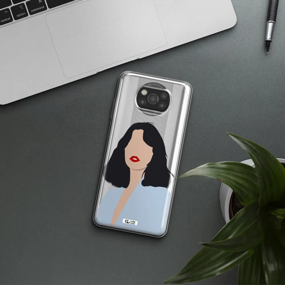 Minimalist Girl Portrait Xiaomi Poco X3 Clear TPU Case