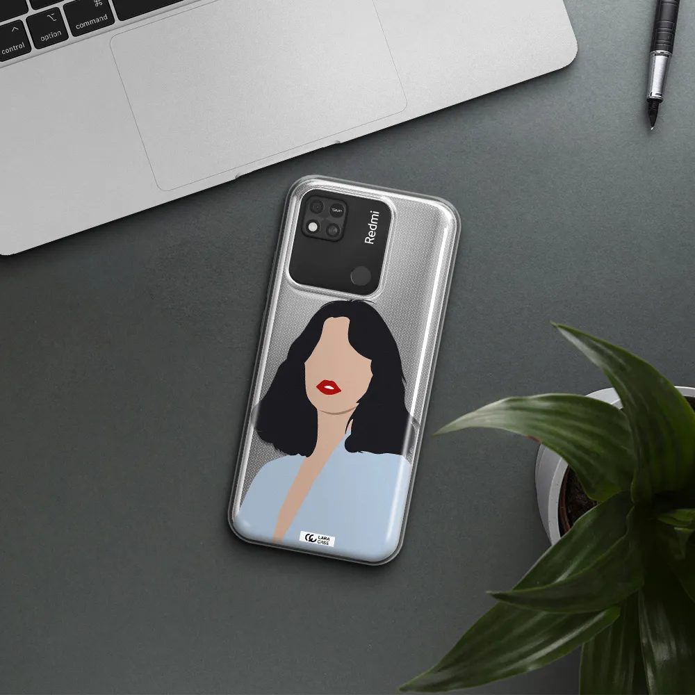Minimalist Girl Portrait Xiaomi Redmi 10A Clear TPU Case