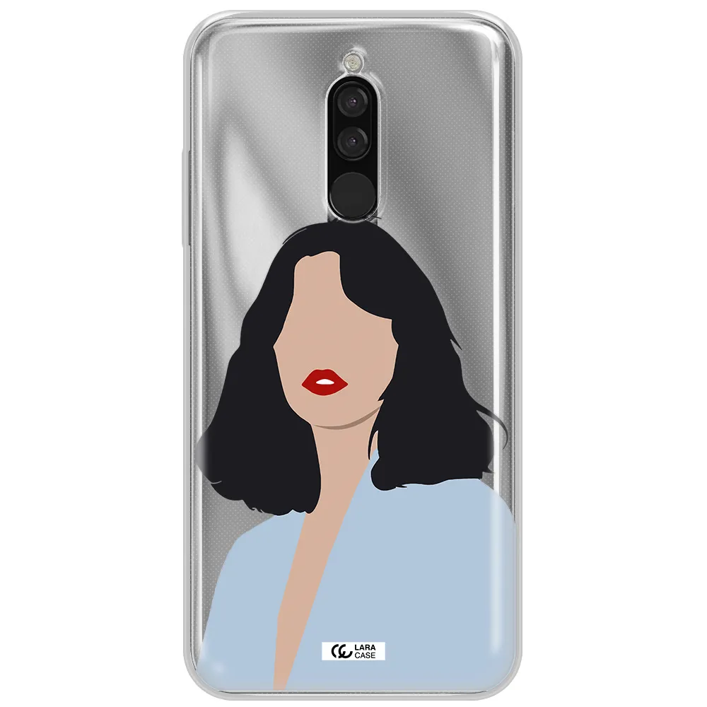 Minimalist Girl Portrait Xiaomi Redmi 8 Clear Tpu Case