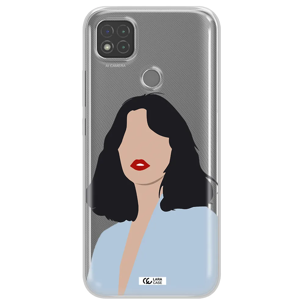 Minimalist Girl Portrait Xiaomi Redmi 9C Clear TPU Case
