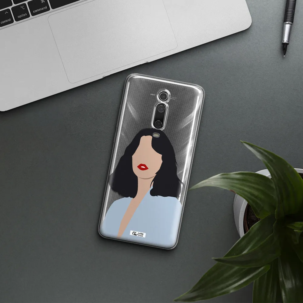 Minimalist Girl Portrait Xiaomi Redmi K20 Clear Tpu Case