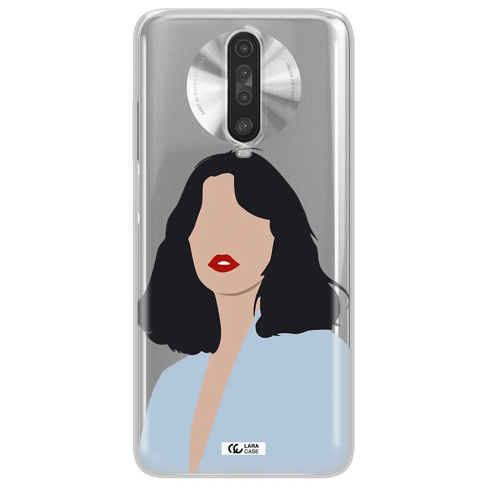 Minimalist Girl Portrait Xiaomi Redmi K30 Clear TPU Case