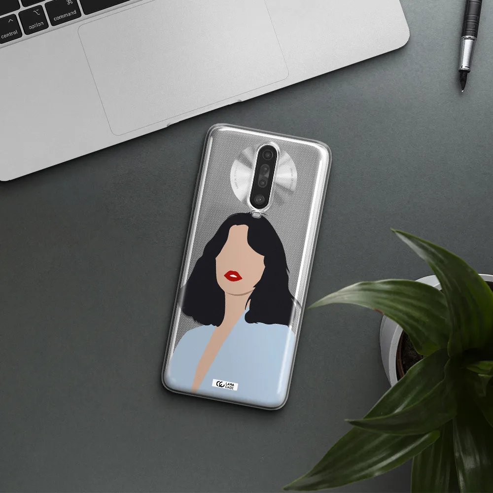 Minimalist Girl Portrait Xiaomi Redmi K30 Clear TPU Case