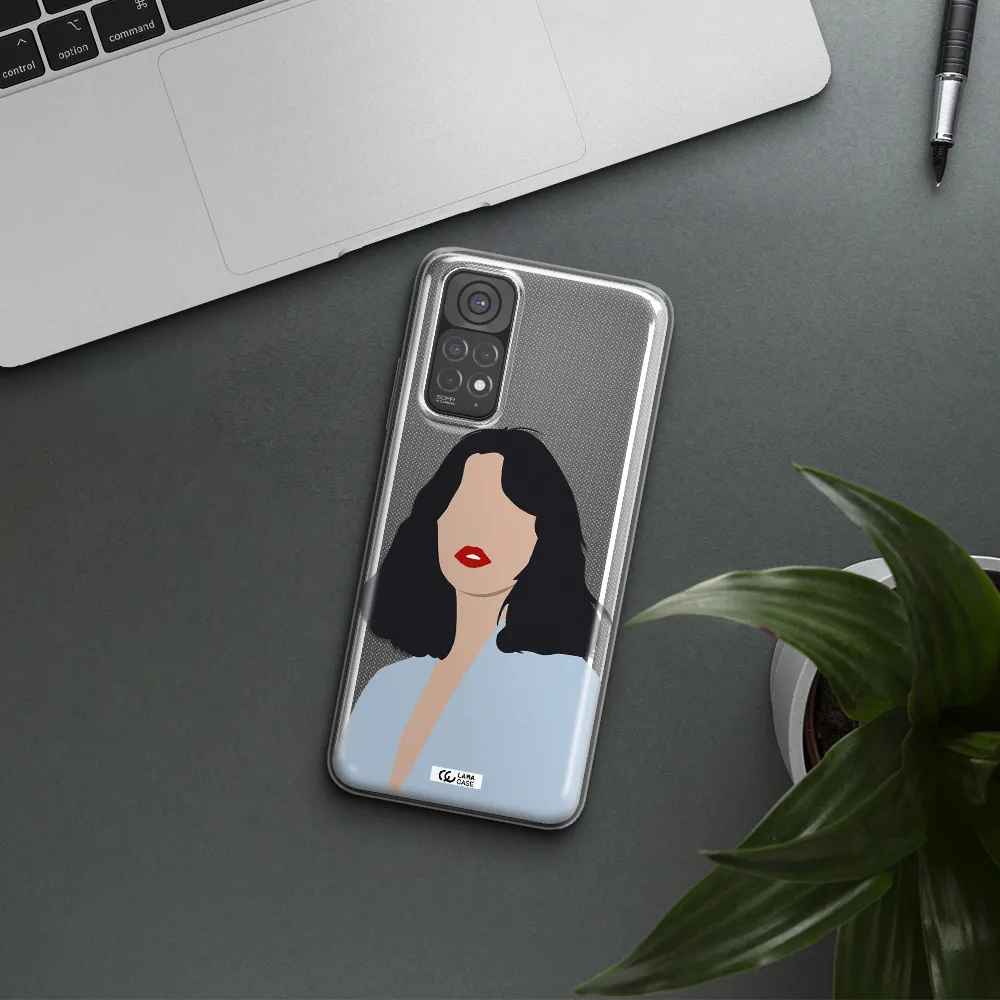 Minimalist Girl Portrait Xiaomi Redmi Note 11 Clear TPU Case