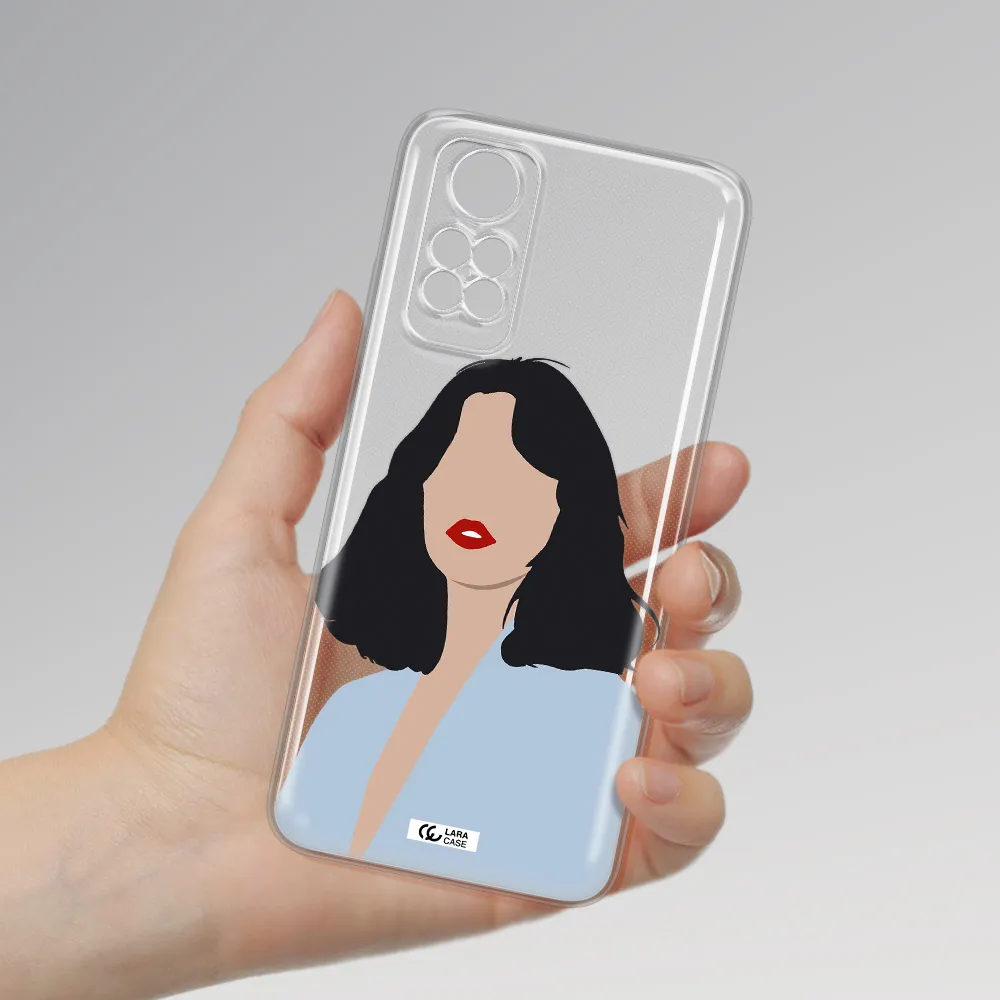 Minimalist Girl Portrait Xiaomi Redmi Note 11S Clear Tpu Case