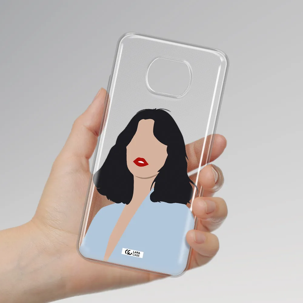 Minimalist Girl Portrait Xiaomi Redmi Note 9T Clear Tpu Case