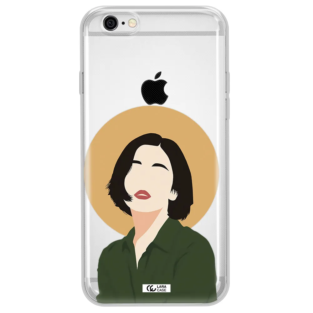 Portrait Of A Girl In A Green Dress Apple iPhone 6 Clear TPU Case