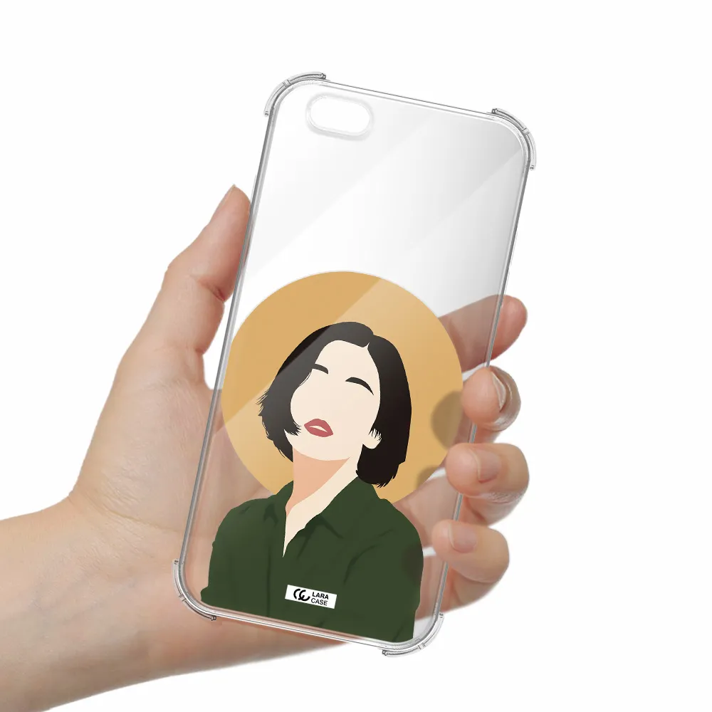Portrait Of A Girl In A Green Dress Apple iPhone 6 s plus Clear PC Case