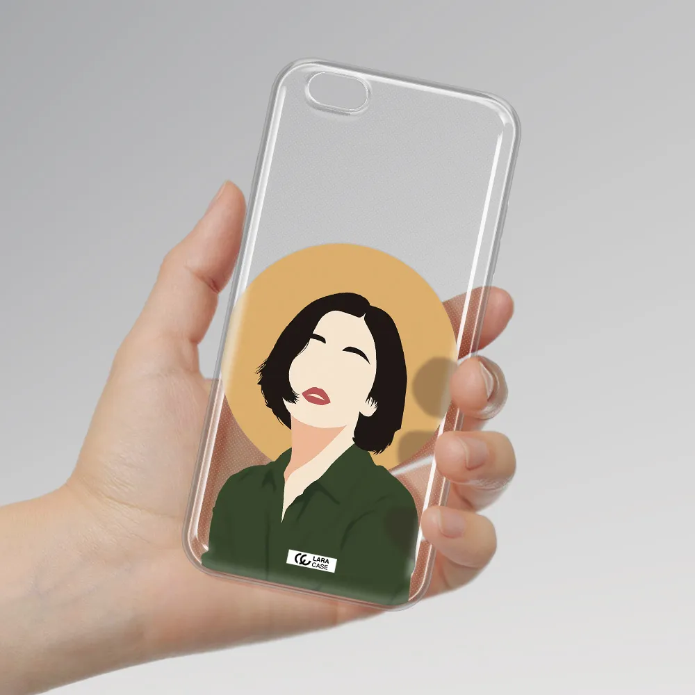 Portrait Of A Girl In A Green Dress Apple iPhone 6 s plus Clear TPU Case