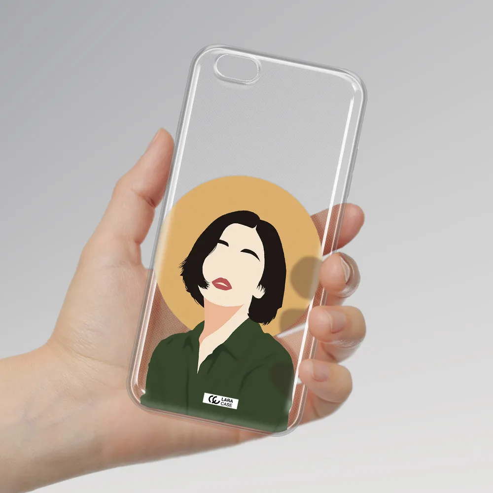 Portrait Of A Girl In A Green Dress Apple iPhone 6S Clear TPU Case