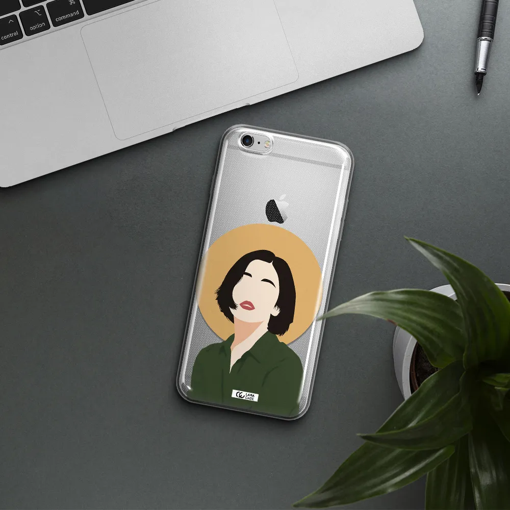 Portrait Of A Girl In A Green Dress Apple iPhone 6S Clear TPU Case