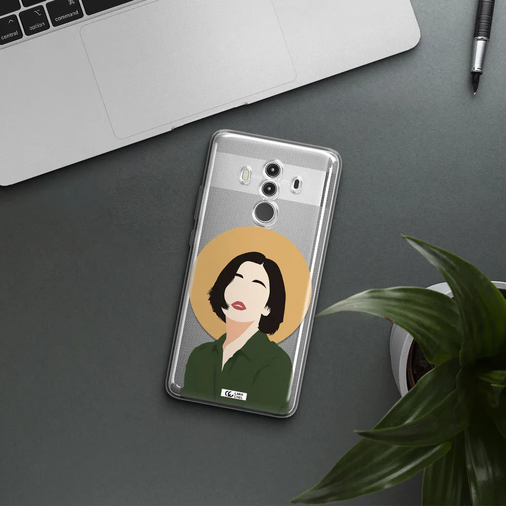Portrait Of A Girl In A Green Dress Huawei Mate 10 Clear TPU Case