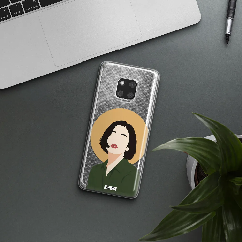 Portrait Of A Girl In A Green Dress Huawei Mate 20 Pro Clear TPU Case