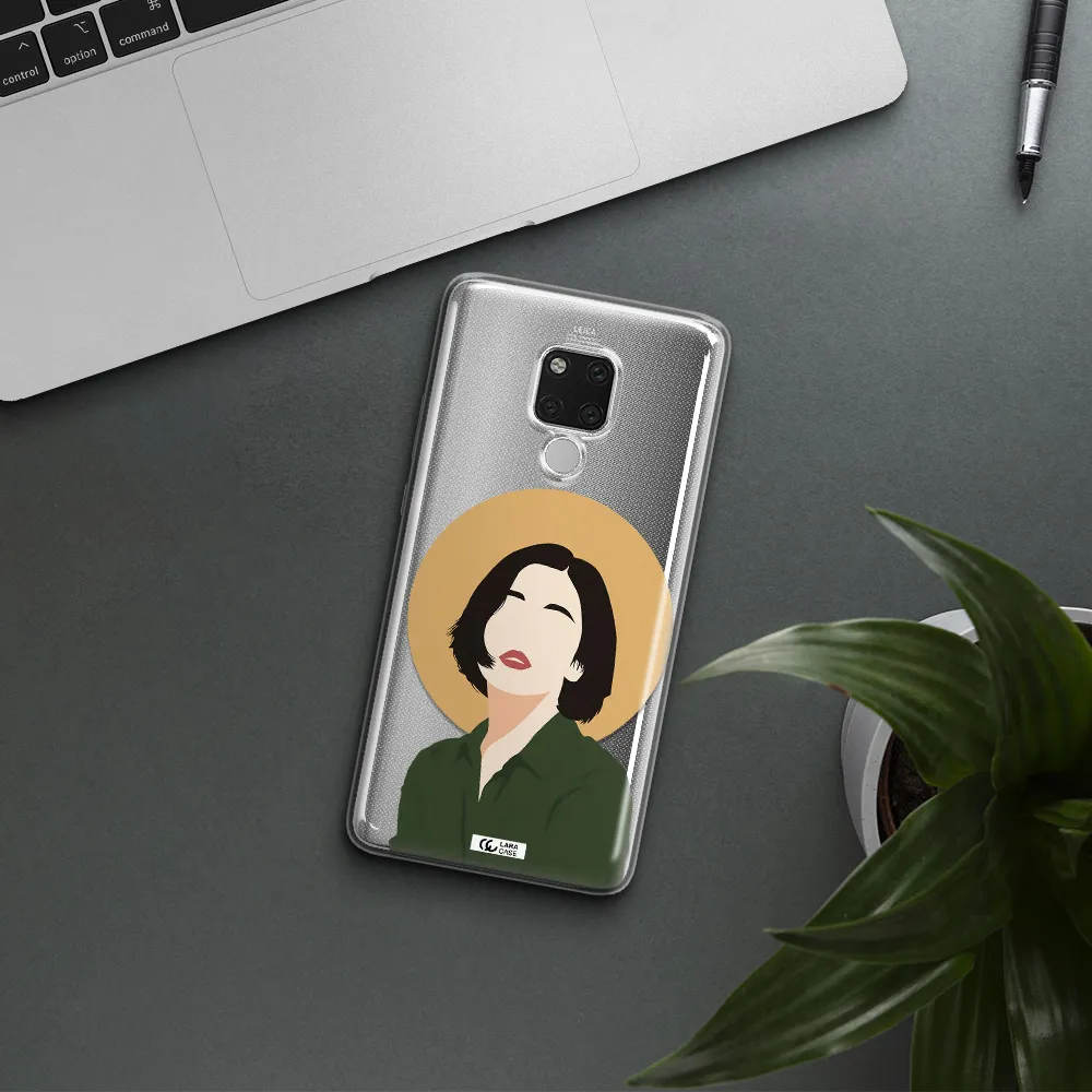 Portrait Of A Girl In A Green Dress Huawei Mate 20X Clear TPU Case