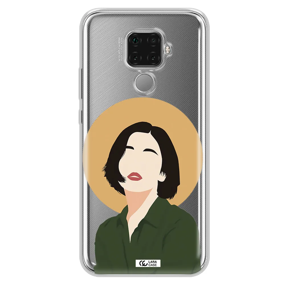 Portrait Of A Girl In A Green Dress Huawei Mate 30 Lite Clear TPU Case
