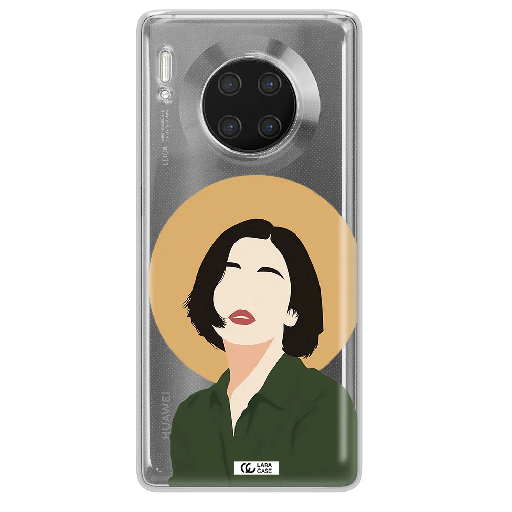 Portrait Of A Girl In A Green Dress Huawei Mate 30 Pro Clear TPU Case