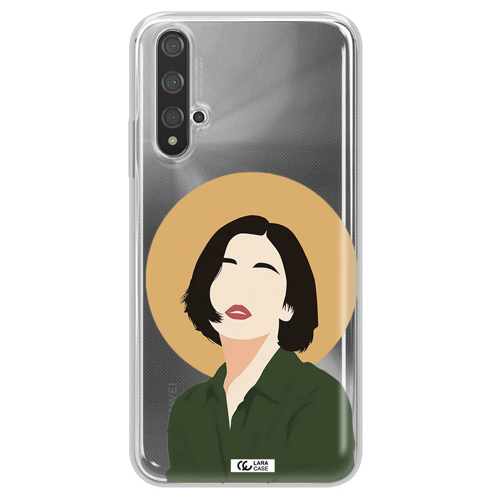 Portrait Of A Girl In A Green Dress Huawei Nova 5t Clear TPU Case