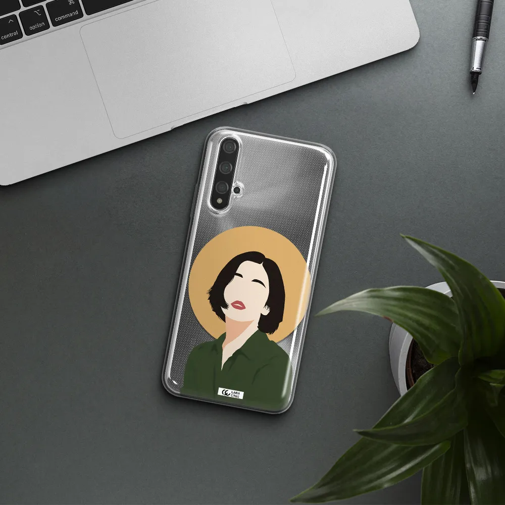 Portrait Of A Girl In A Green Dress Huawei Nova 5t Clear TPU Case