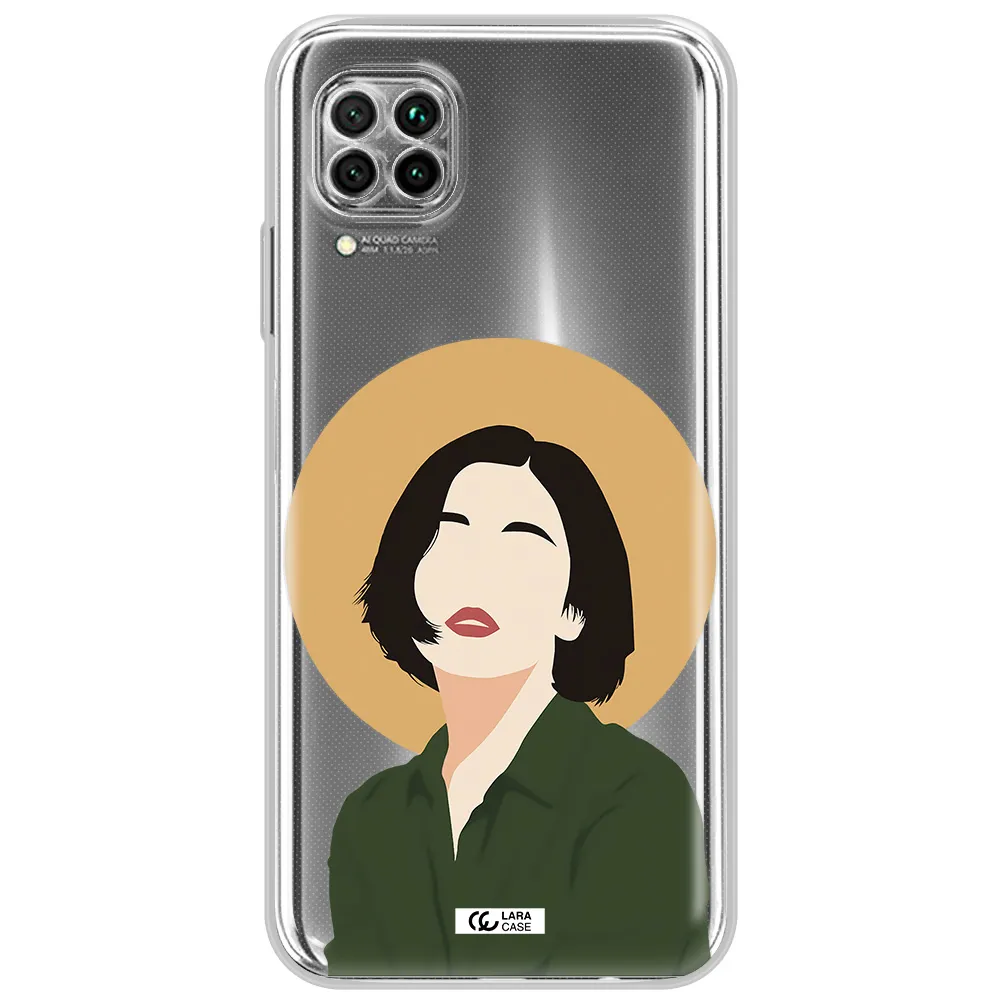 Portrait Of A Girl In A Green Dress Huawei Nova 7I Clear Tpu Case