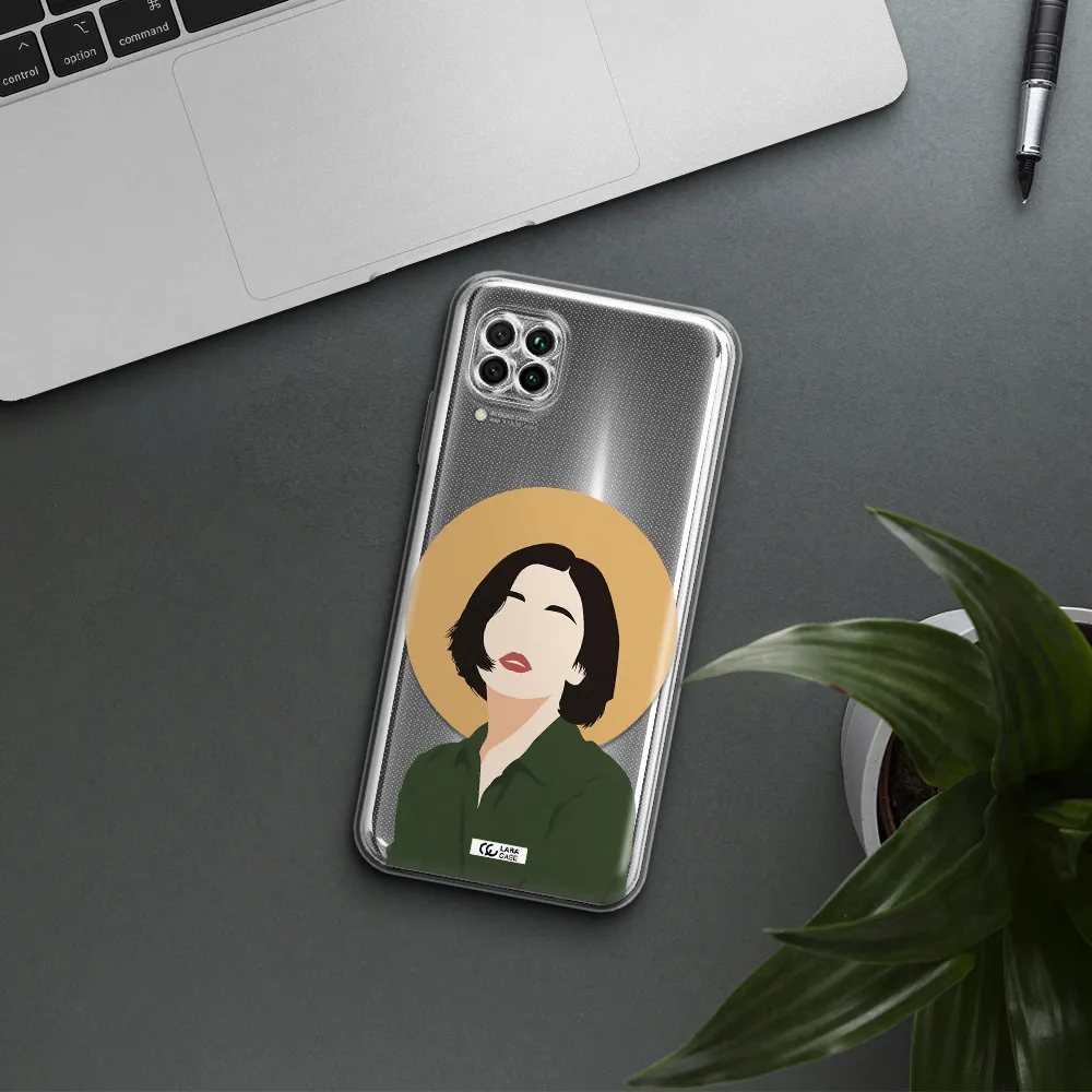 Portrait Of A Girl In A Green Dress Huawei Nova 7I Clear Tpu Case