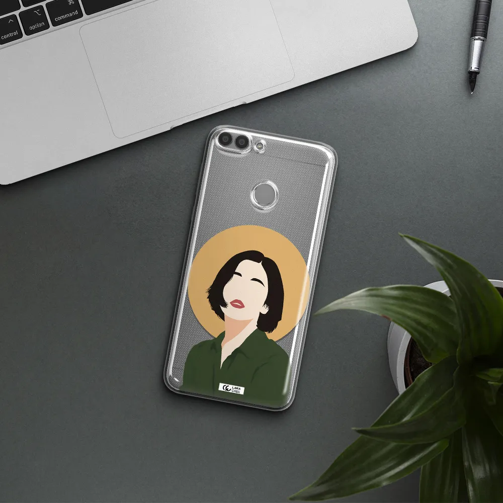 Portrait Of A Girl In A Green Dress Huawei P Smart 2017 Clear TPU Case