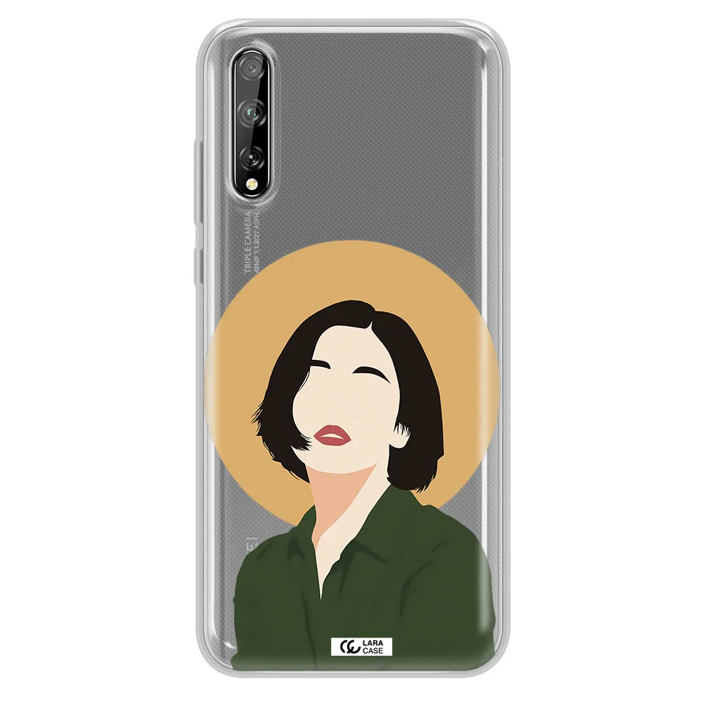 Portrait Of A Girl In A Green Dress Huawei P Smart S Clear TPU Case