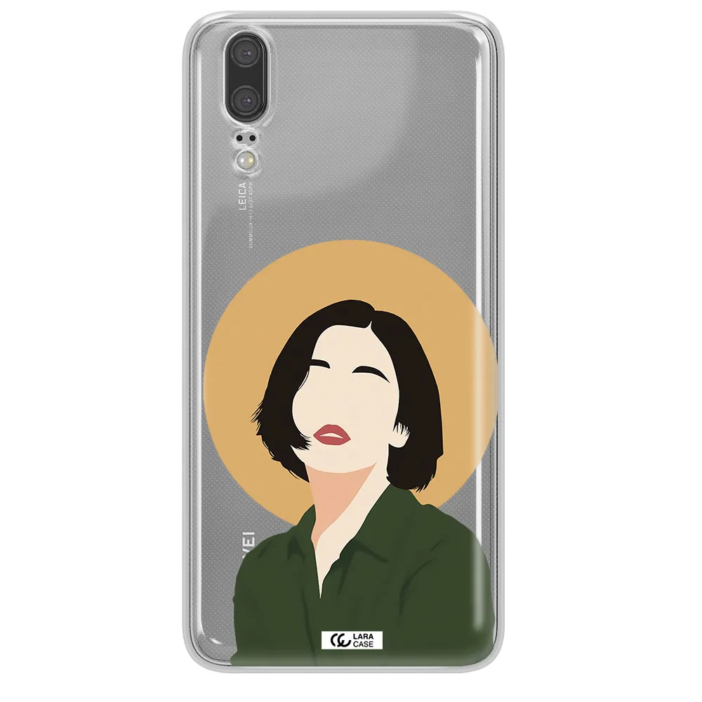 Portrait Of A Girl In A Green Dress Huawei P20 Clear TPU Case