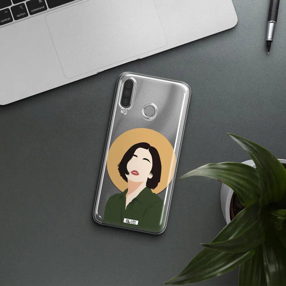 Portrait Of A Girl In A Green Dress Huawei P30 Lite Clear TPU Case