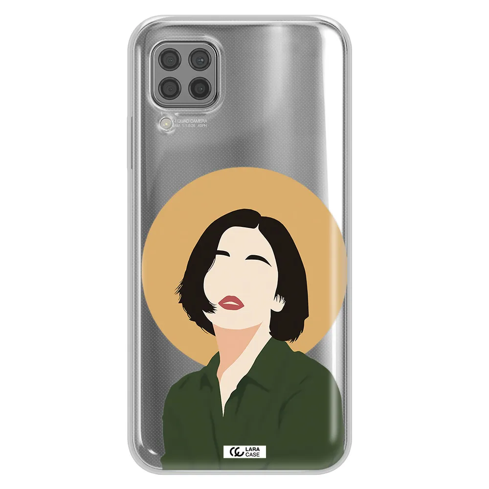 Portrait Of A Girl In A Green Dress Huawei P40 Lite Clear TPU Case