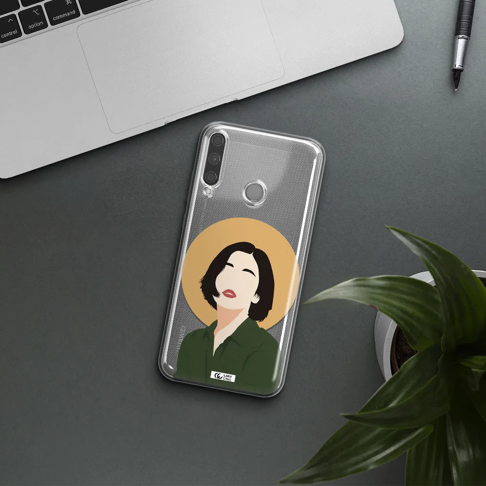 Portrait Of A Girl In A Green Dress Huawei P40 Lite E Clear TPU Case