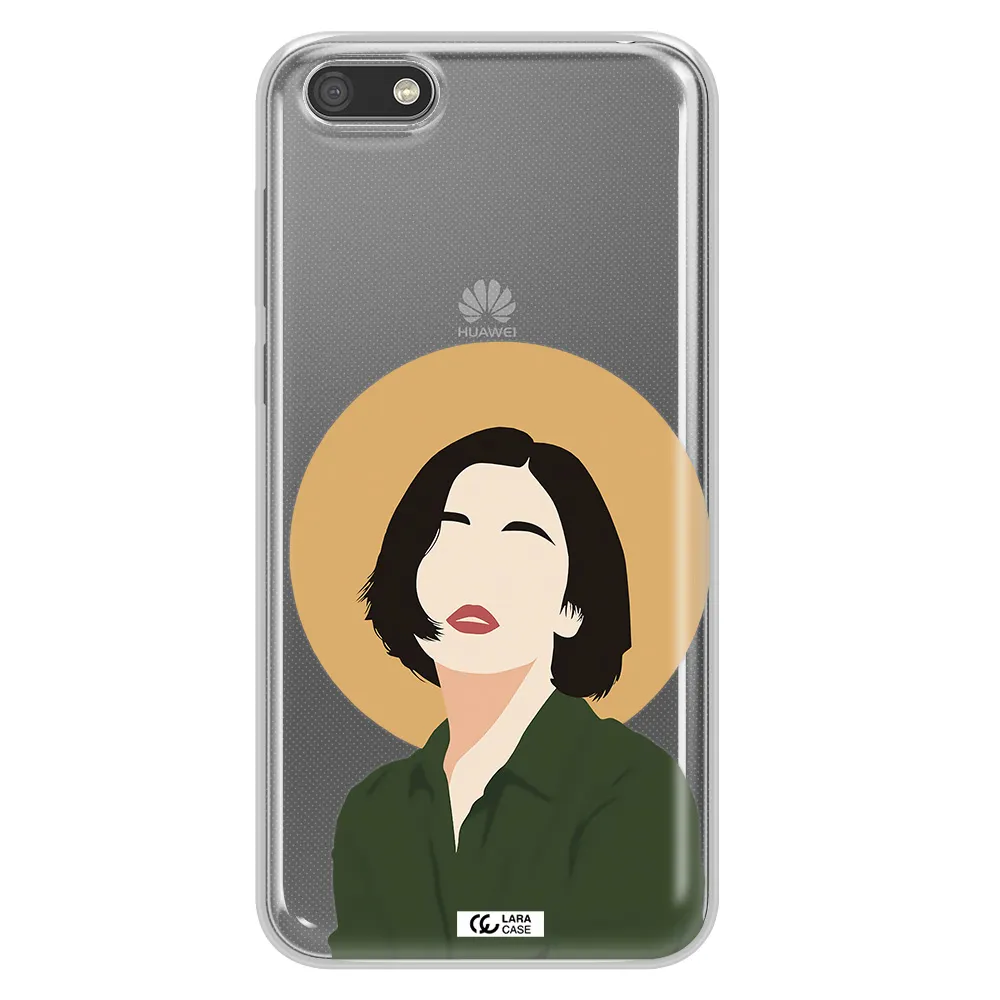 Portrait Of A Girl In A Green Dress Huawei Y5 2018 Clear TPU Case
