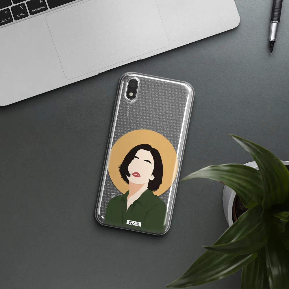 Portrait Of A Girl In A Green Dress Huawei Y5 2019 Clear TPU Case