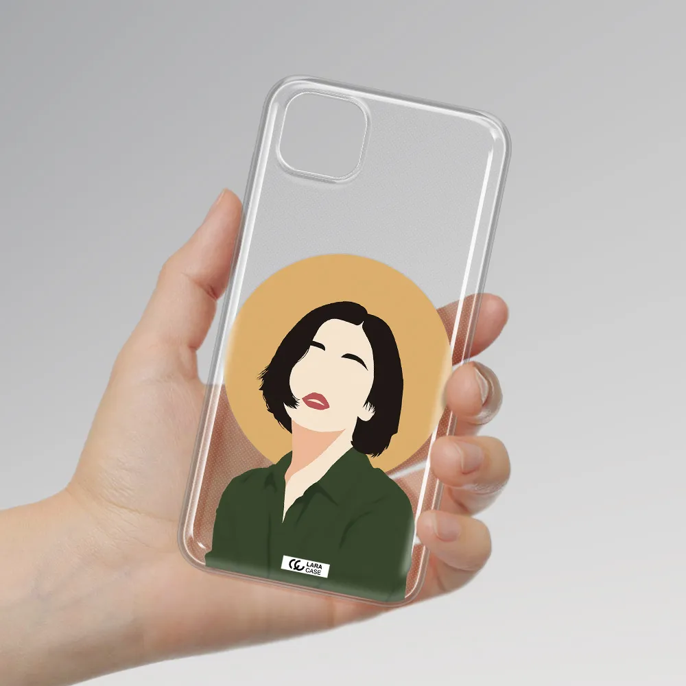 Portrait Of A Girl In A Green Dress Huawei Y5P Clear TPU Case